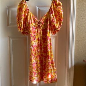 Floral Puff Sleeve Dress